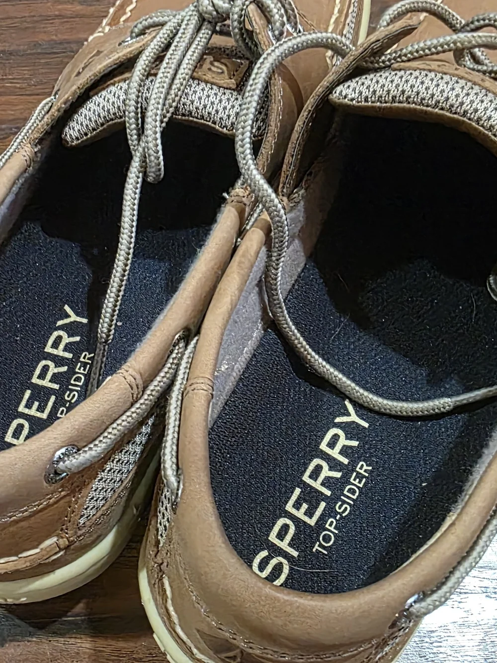 Sperry Tan Leather Boat Shoes
